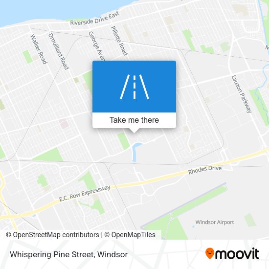 Whispering Pine Street map
