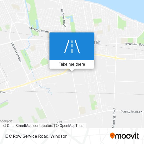 E C Row Service Road plan