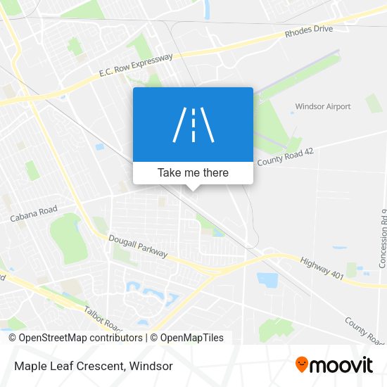 Maple Leaf Crescent map