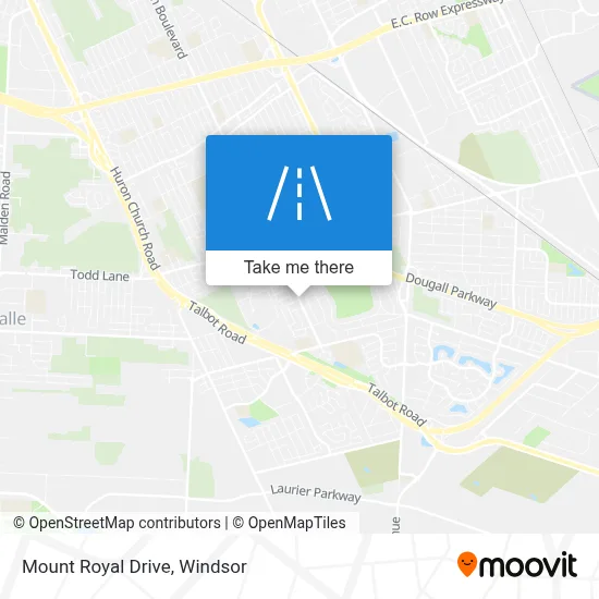 Mount Royal Drive map