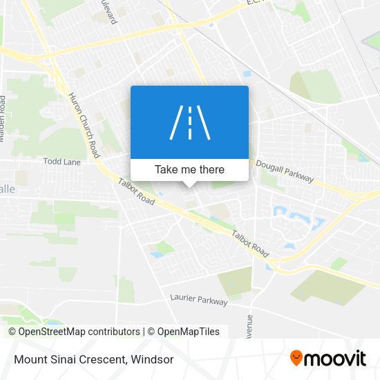 Mount Sinai Crescent map