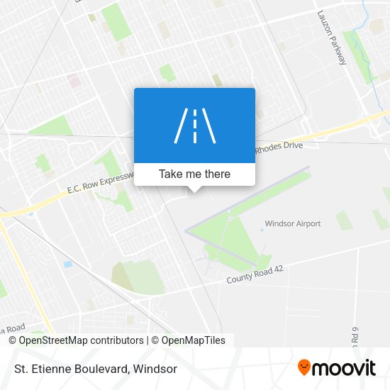 St. Etienne Boulevard map