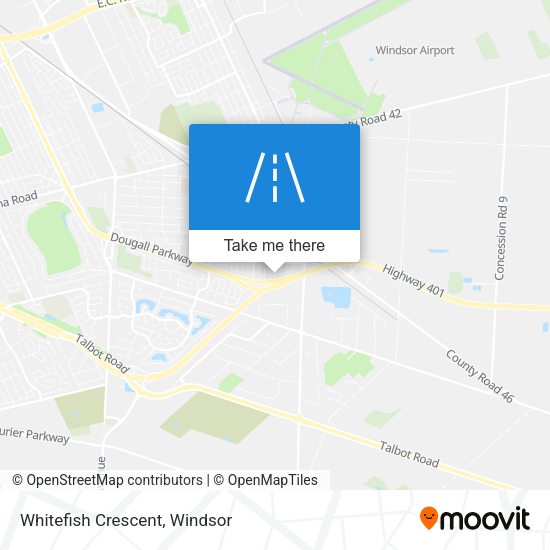 Whitefish Crescent map