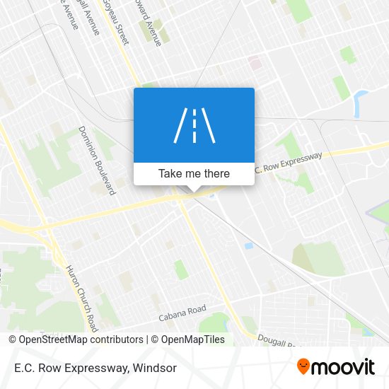 E.C. Row Expressway map