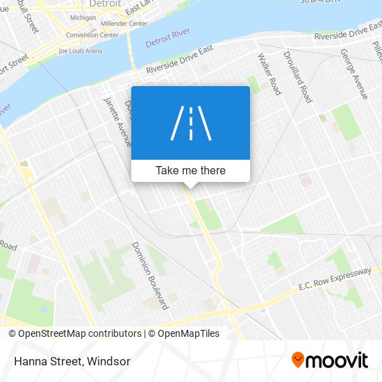 Hanna Street map