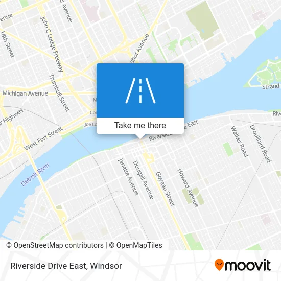 Riverside Drive East map
