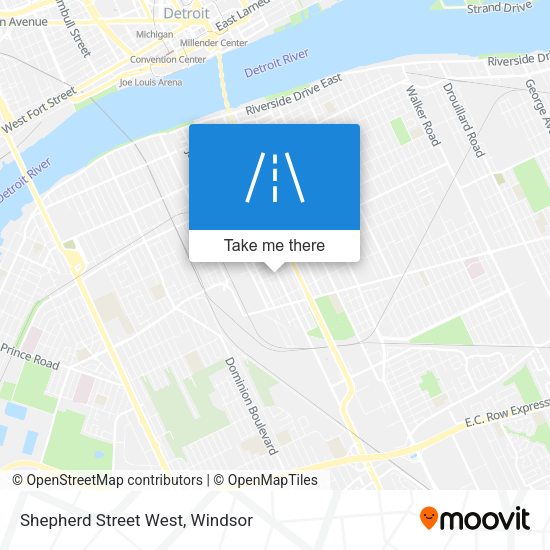 Shepherd Street West map