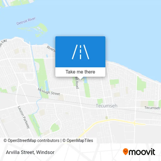 Arvilla Street map