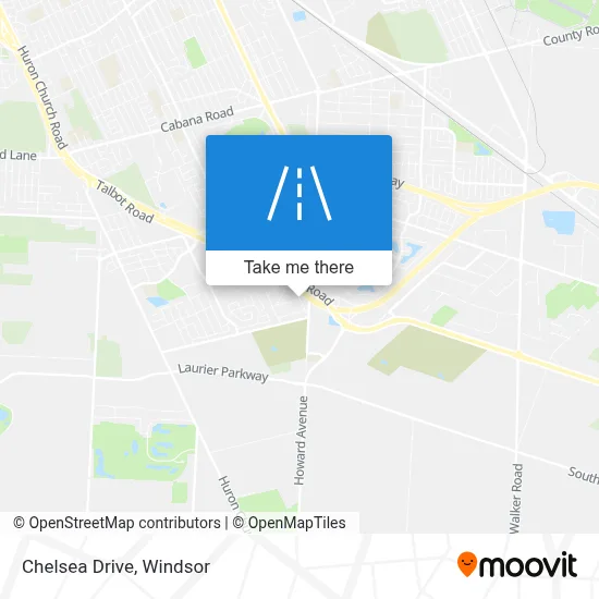 Chelsea Drive map