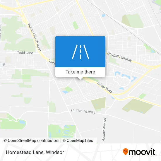 Homestead Lane map