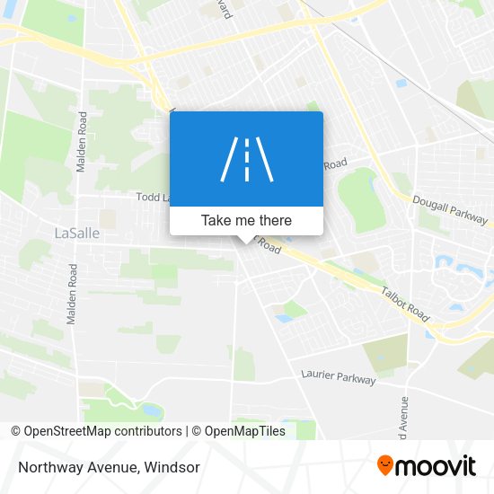 Northway Avenue map