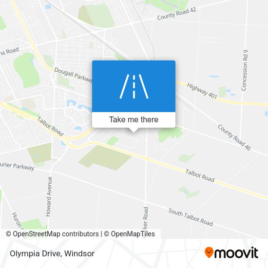 Olympia Drive map