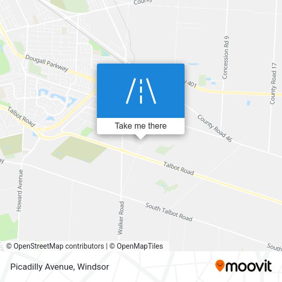 Picadilly Avenue plan