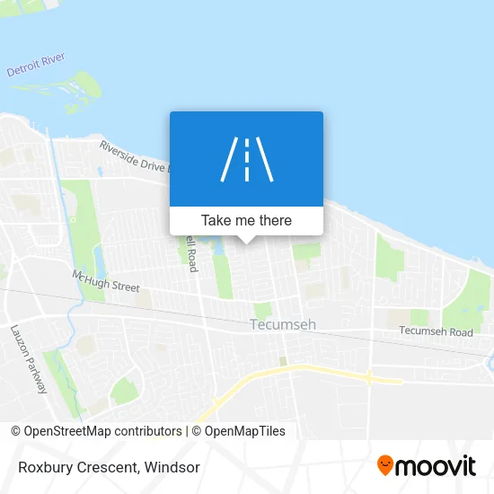 Roxbury Crescent map
