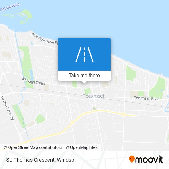 St. Thomas Crescent map