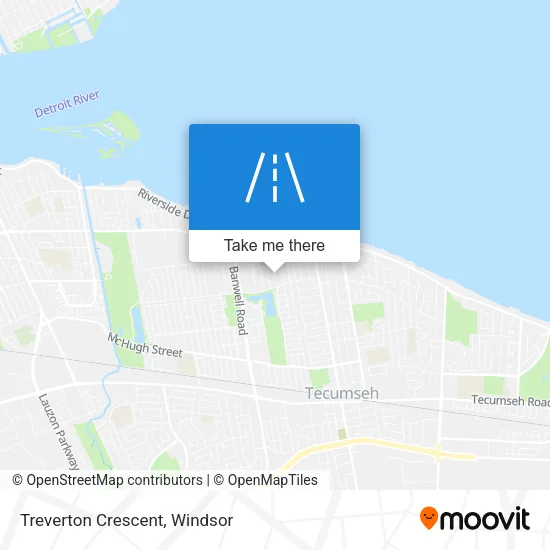 Treverton Crescent map
