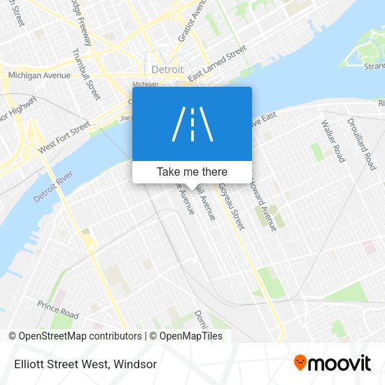 Elliott Street West map