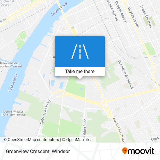 Greenview Crescent map