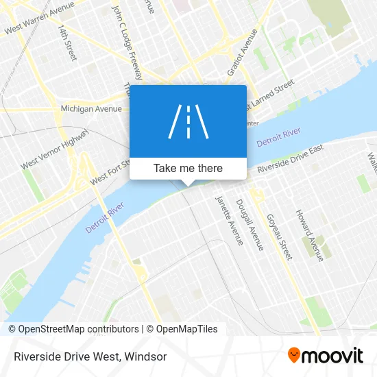 Riverside Drive West map