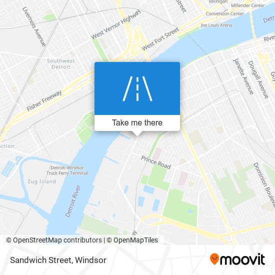 Sandwich Street map