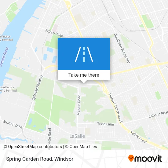 Spring Garden Road map