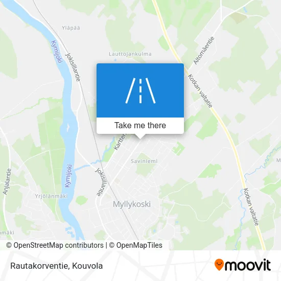 Rautakorventie map