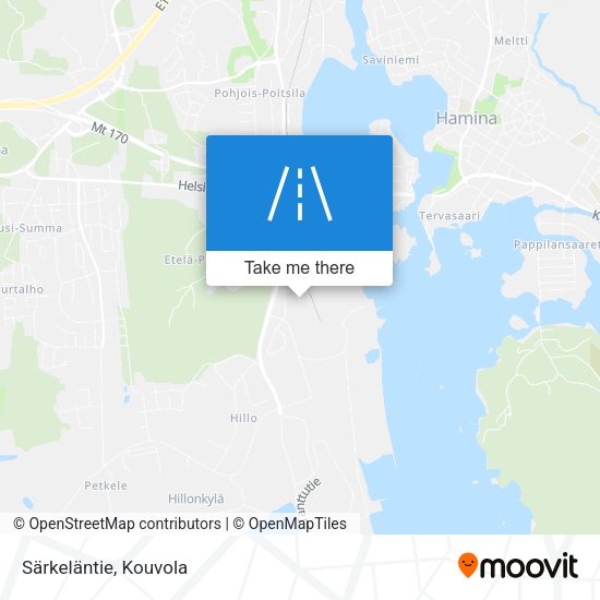 Särkeläntie map