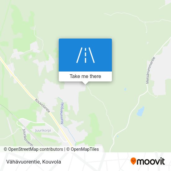 Vähävuorentie map