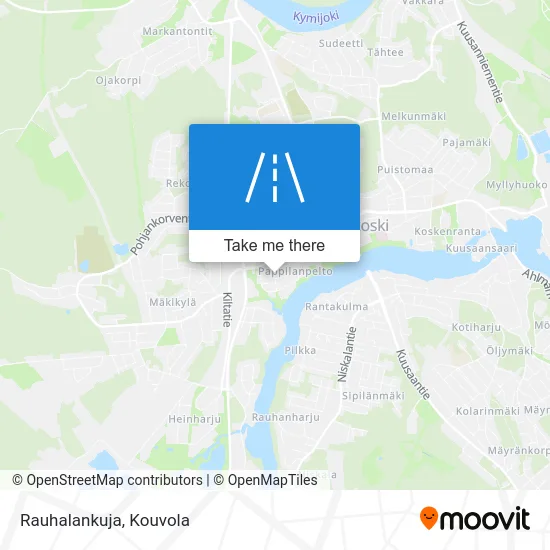 Rauhalankuja Lane map