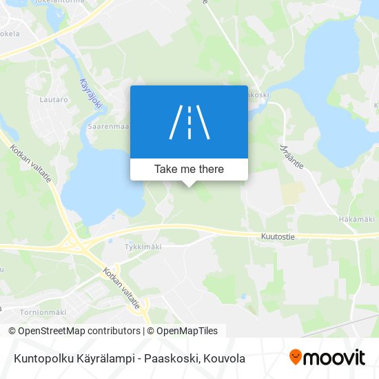 Kuntopolku Käyrälampi - Paaskoski map