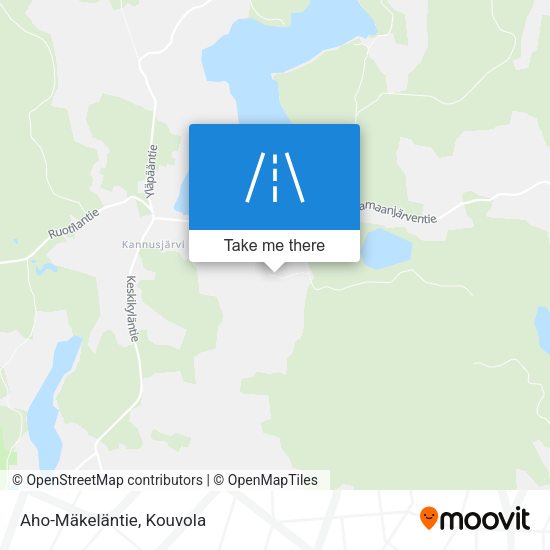 Aho-Mäkeläntie map