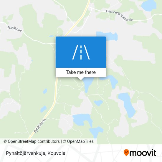 Pyhältöjärvenkuja map