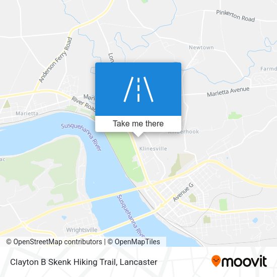 Clayton B Skenk Hiking Trail map