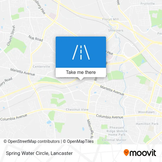 Spring Water Circle map