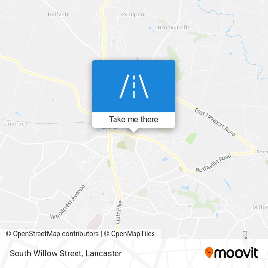 South Willow Street map