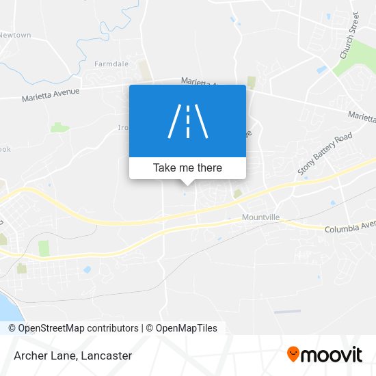 Mapa de Archer Lane