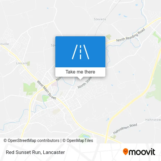 Red Sunset Run map