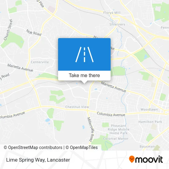 Lime Spring Way map