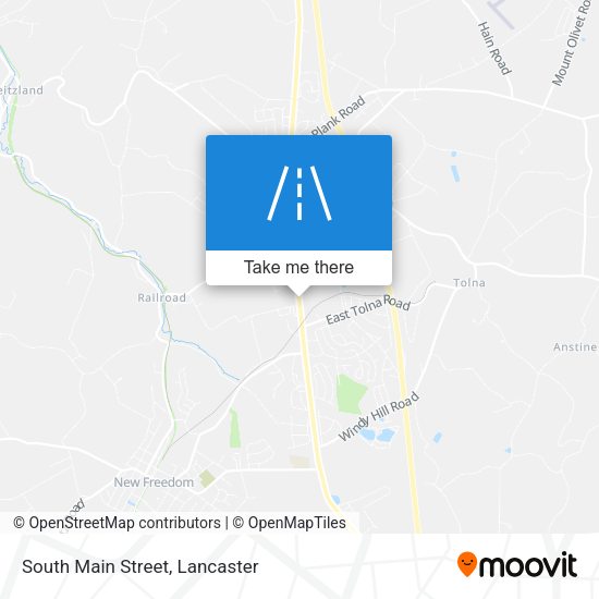 Mapa de South Main Street