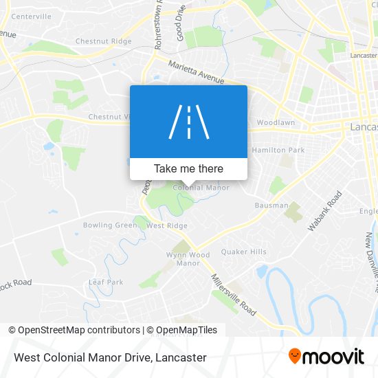 West Colonial Manor Drive map