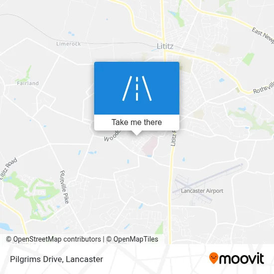 Pilgrims Drive map