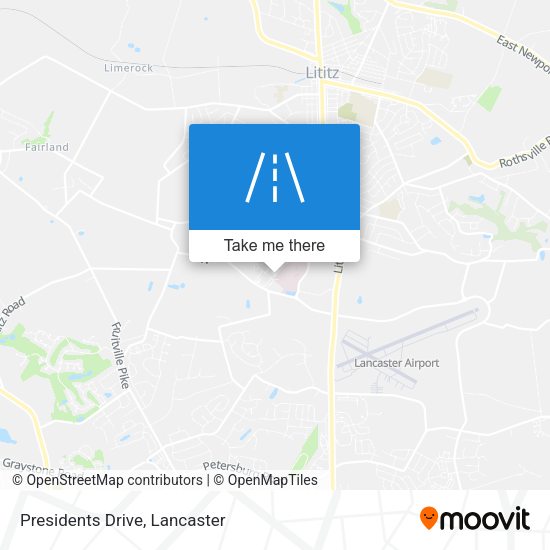 Presidents Drive map