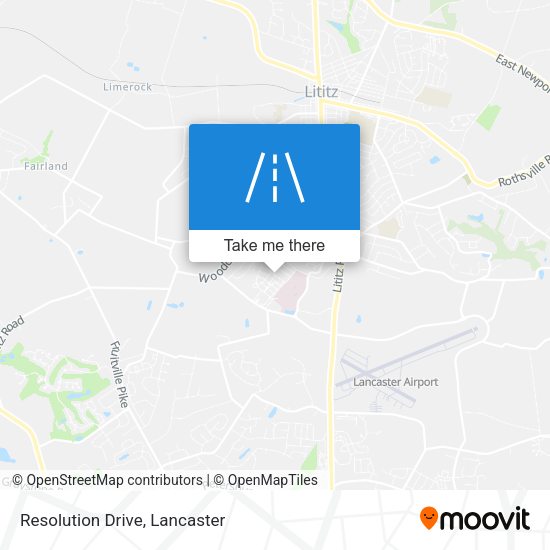 Resolution Drive map