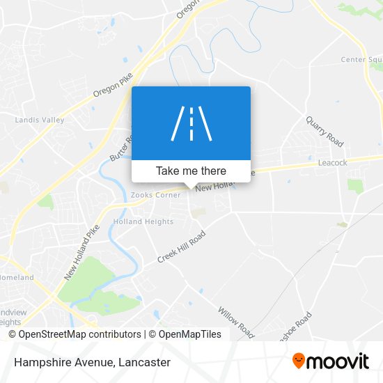 Mapa de Hampshire Avenue