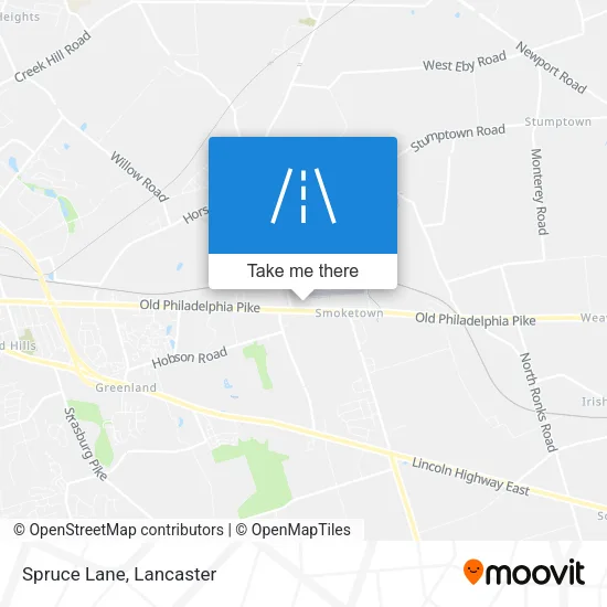 Spruce Lane map