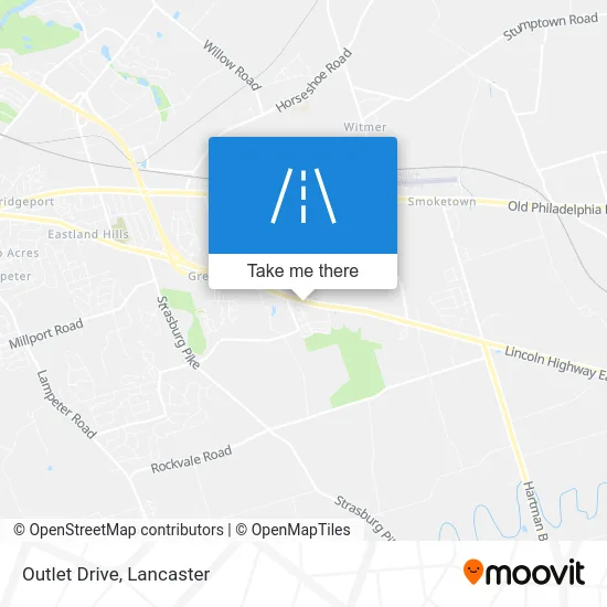 Outlet Drive map