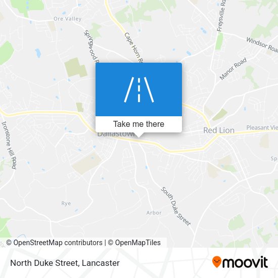 North Duke Street map