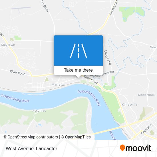 Mapa de West Avenue