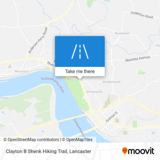 Mapa de Clayton B Shenk Hiking Trail