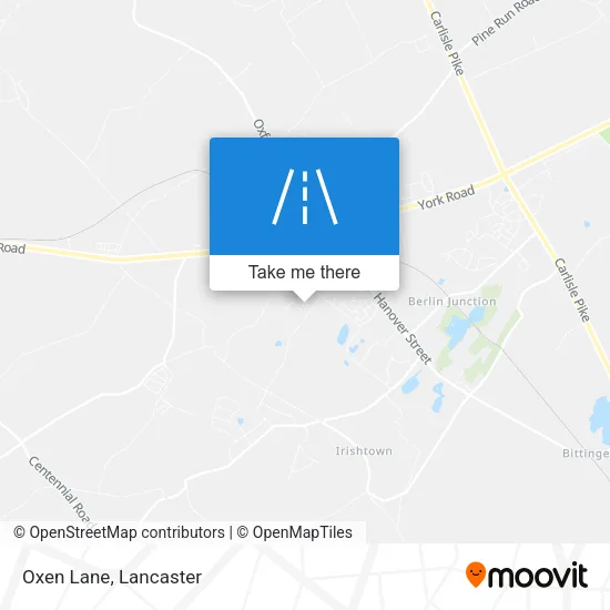 Oxen Lane map